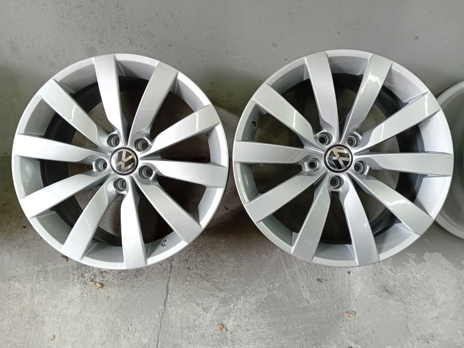 Alufelgi r18 vw 5x112 8.5j et45 nowy lakier 63.