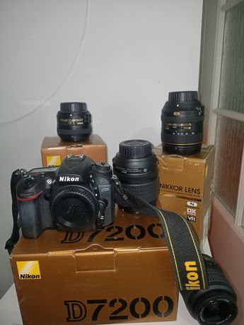 Nikon D7200, 37971 tys. + 4 obiektywy Nikkor