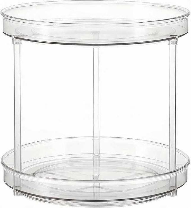 Organizer kuchenny na przyprawy talerz obrotowy 23cm przezroczysty