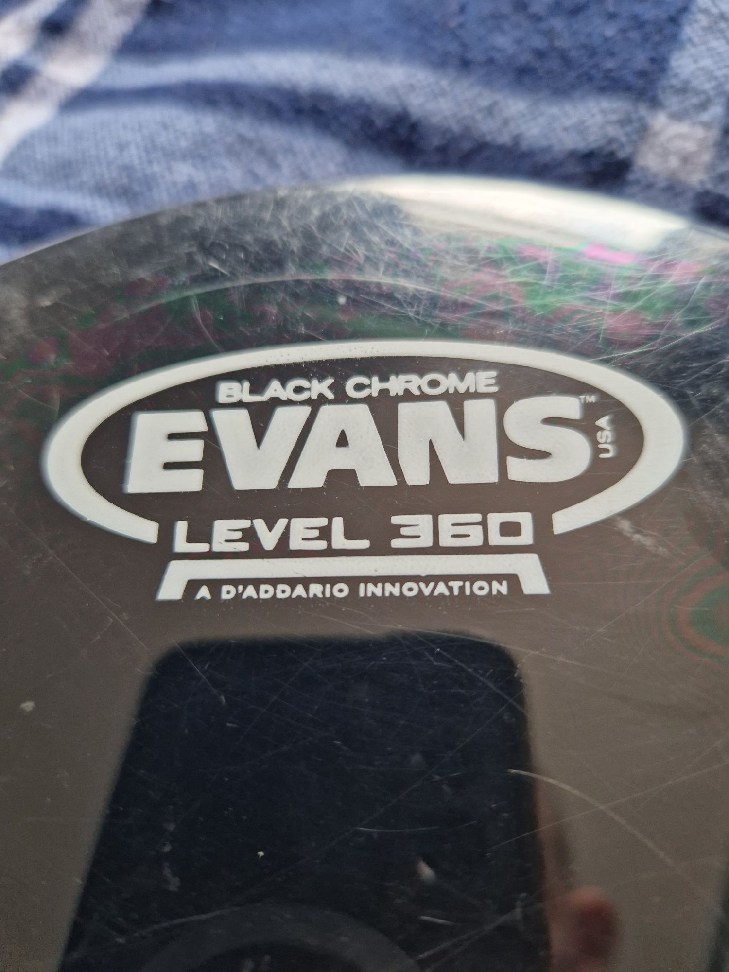 Evans black chrome membrana do perkusji naciąg 8 cali