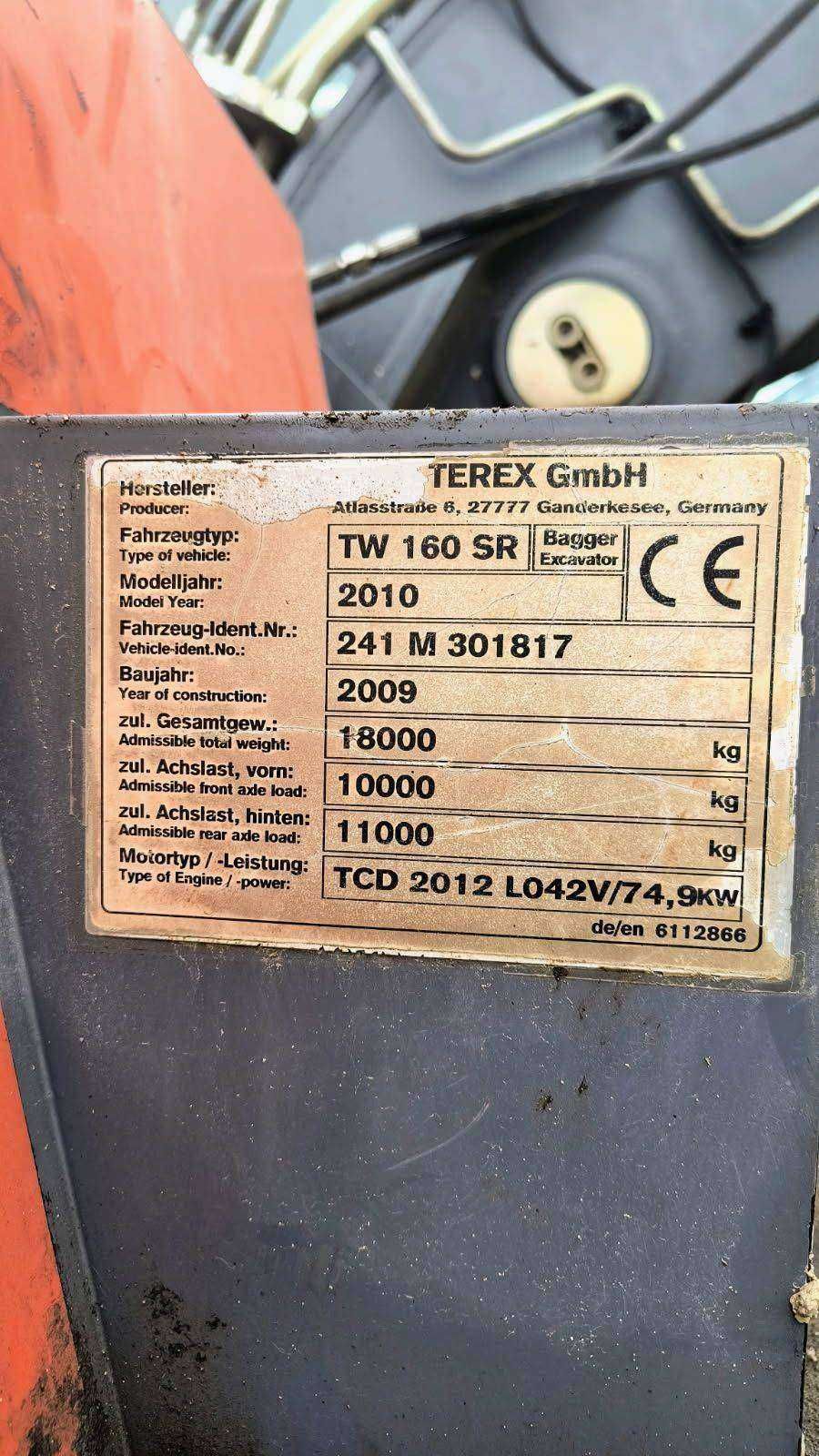 Koparka kołowa Terex TW 160 SR