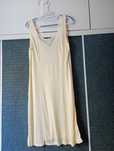 Koszula nocna w masełkowym kolorze vintage slip dress