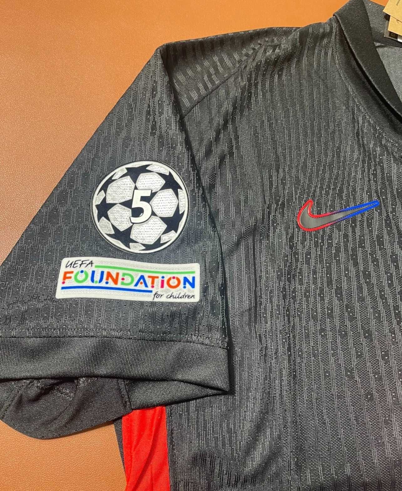 Koszulka Nike Barcelony Lewandowski 9 - Fanówka z Opaską Ligi Mistrzów
