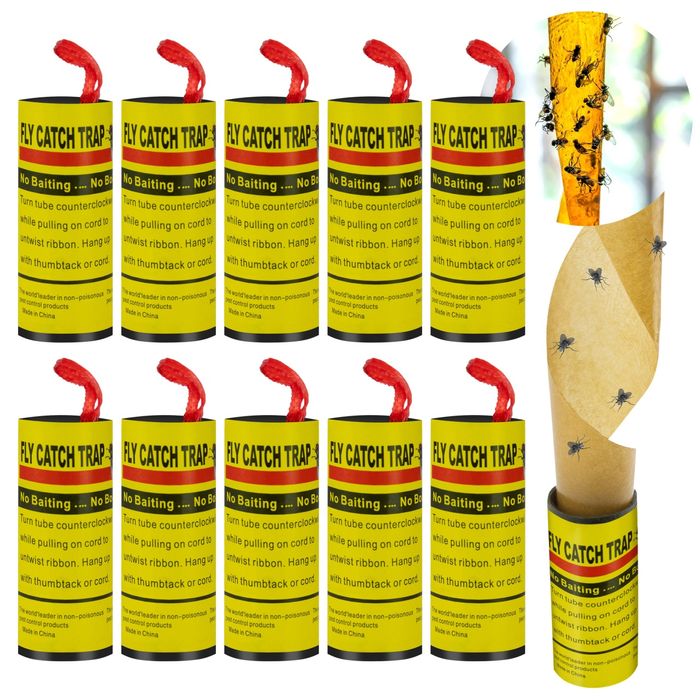 Lep na muchy pułapka klejąca 20sztuk ZESTAW