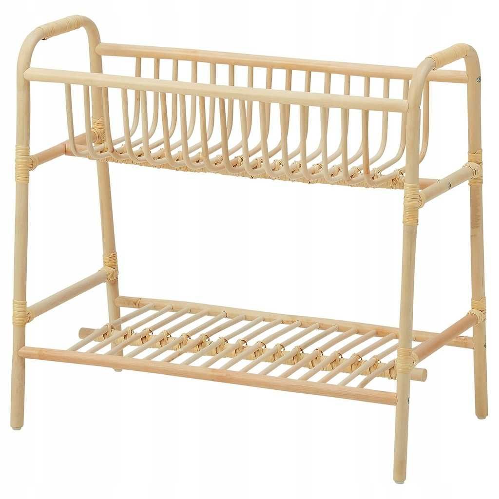 Stojak buskbo ikea rattanowy boho