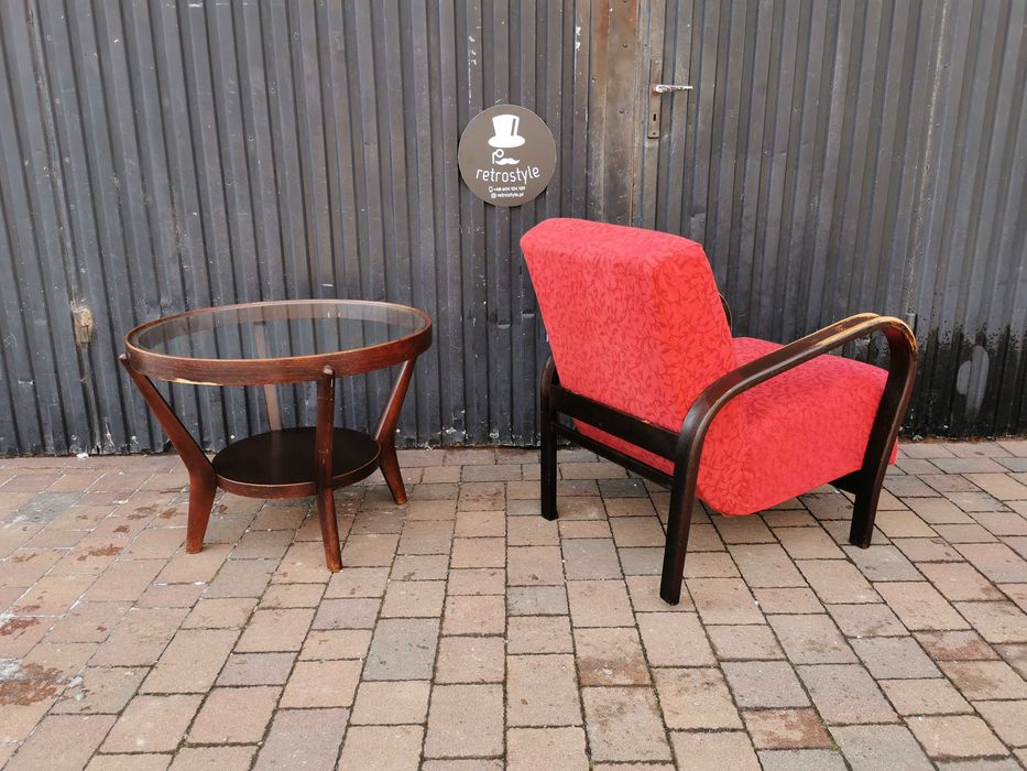 Fotel ART DECO Kropáček & Koželka, Czechosłowacja 30-60, RETRO, Prl