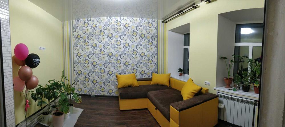 Угловой диван Денвер желто -коричневый