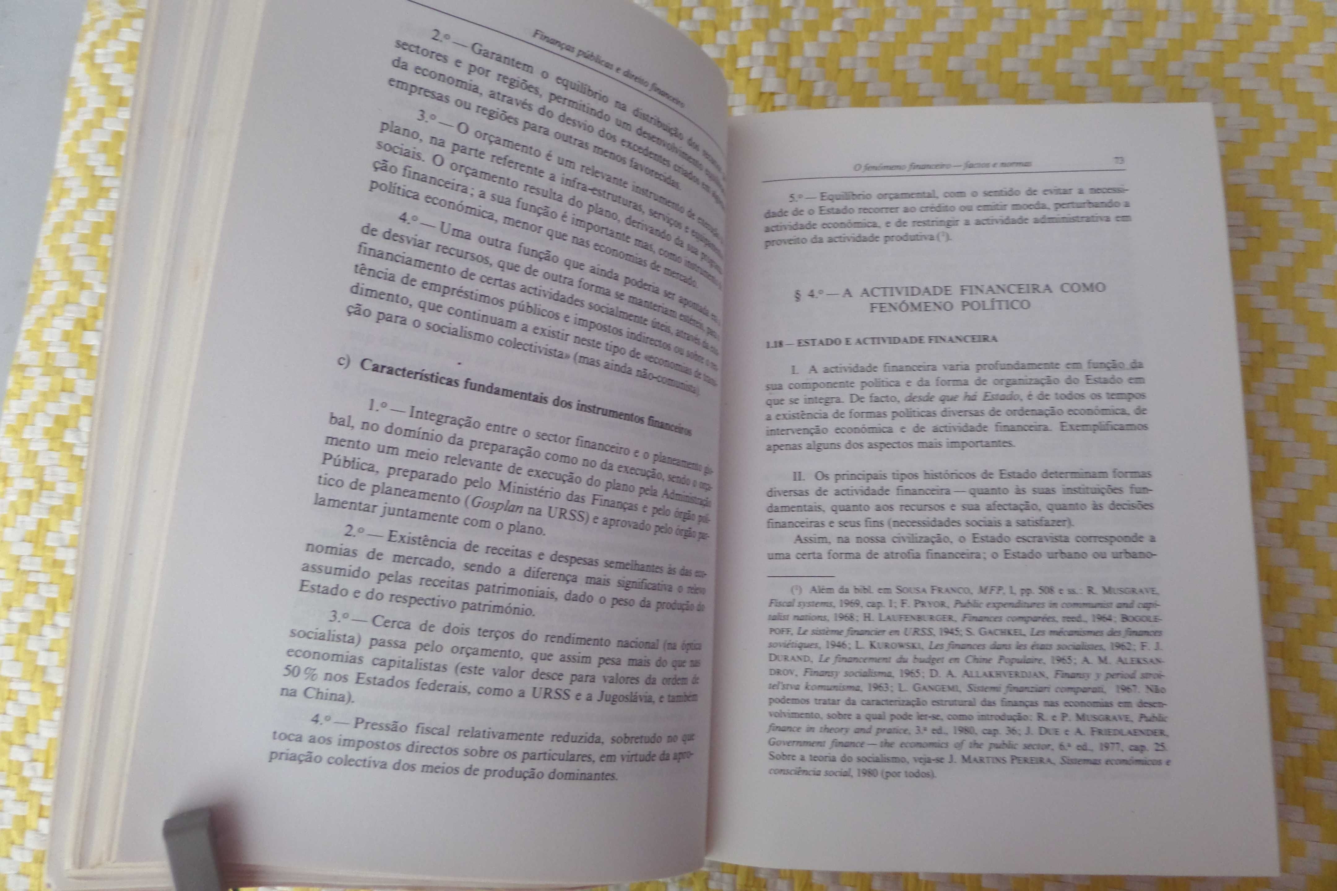 Finanças Públicas e Direito Financeiro – 
António L. de SOUSA FRANCO