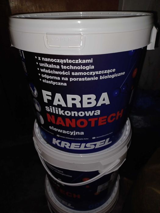 Farba elewacyjna silikonowa KREISEL Biała 3 szt