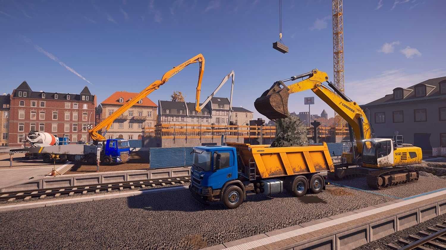 Construction Simulator PS5 - symulator pracy na budowie, koparki PL