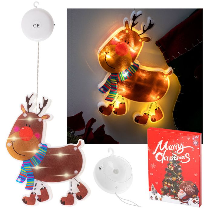 Lampki Led Dekoracja Renifer 23X15,5Cm