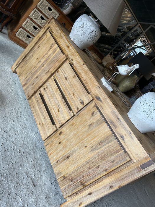 Komoda drewniana akacja nowoczesna duża rustykalna meble do salonu