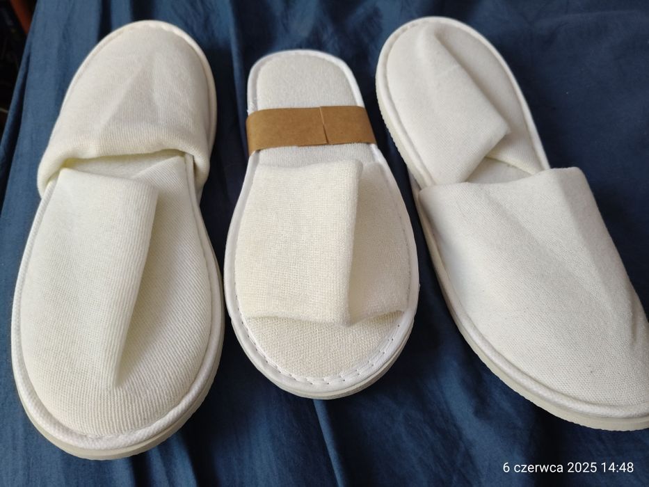 3 x kapcie hotelowe za darmo nowe