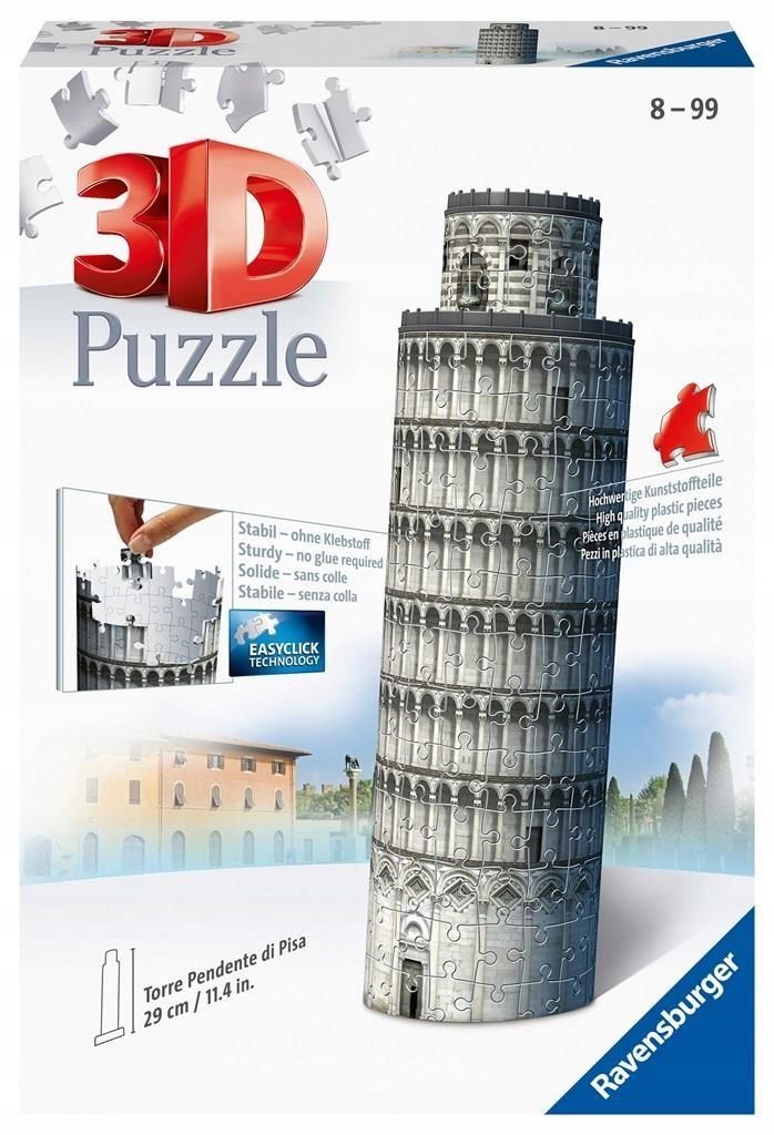 Puzzle 3d Budynki: Krzywa Wieża W Pizie