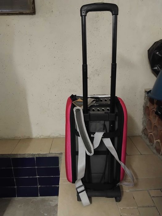 Transportadora/trolley multifunções para cão/gato ibiyaya nova