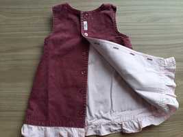 Śliczna fioletowa sukienka rozmiar 68-74