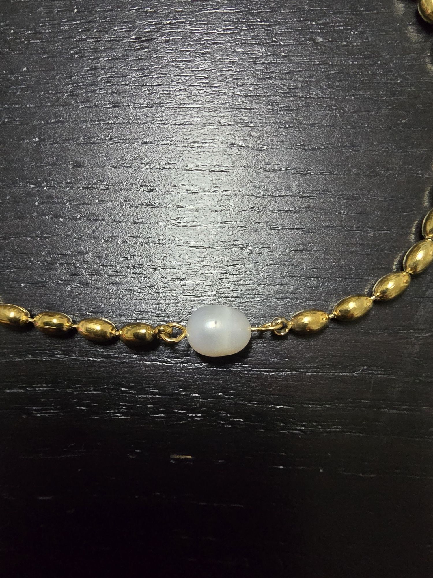 Conjunto de colar com pulseira ouro cubano