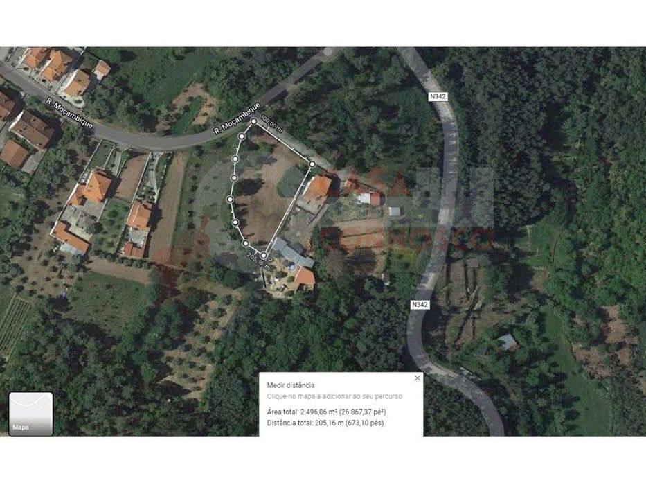 Terreno com 2 artigos urbanos para construção