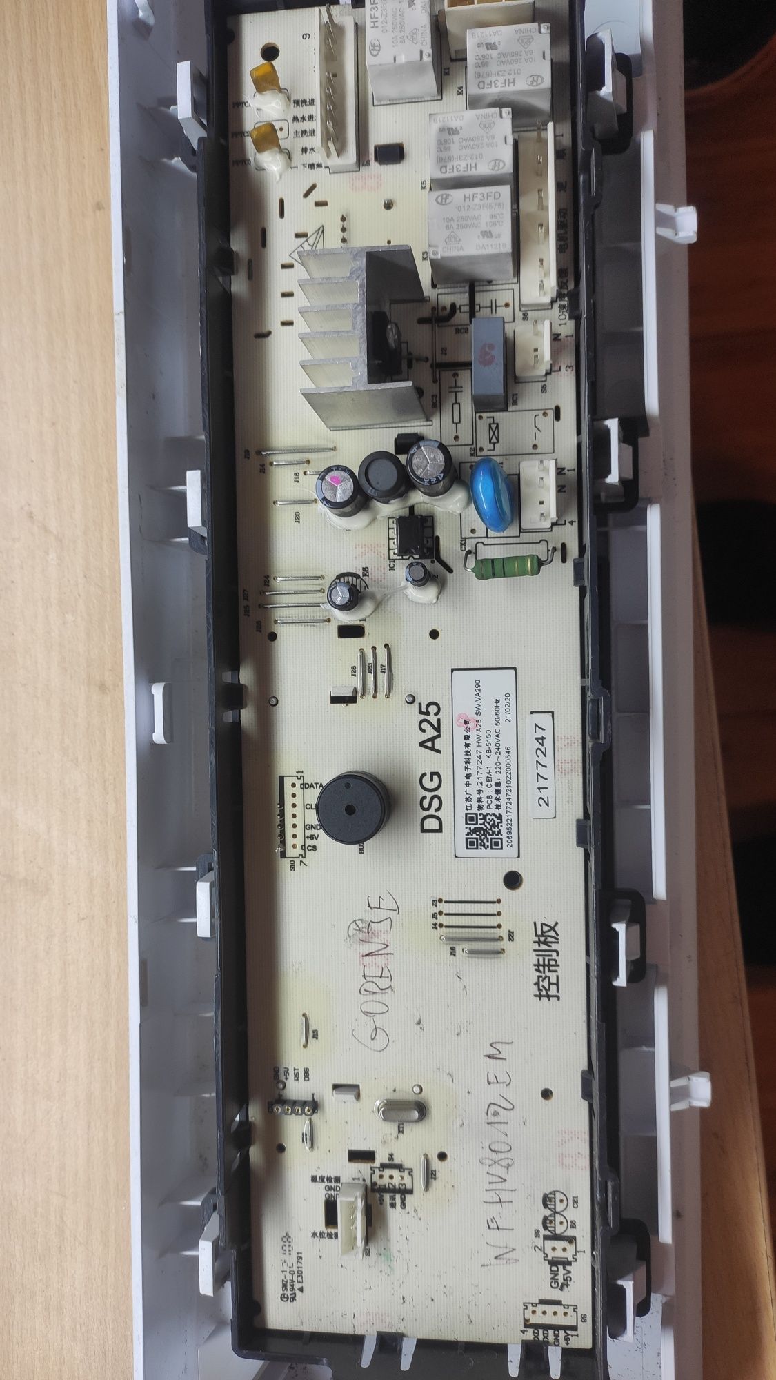 Moduł sterujący pralki gorenje
