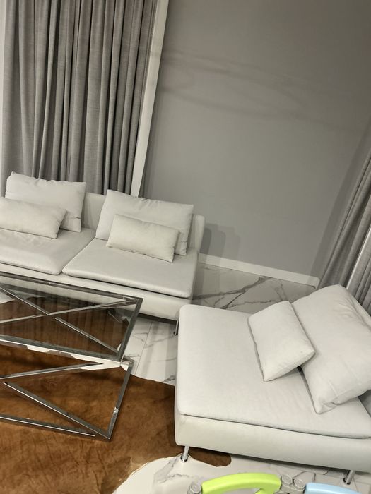 Ikea soderhamn sofa kanapa sekcja dwuosobowa i jednoosobowa bialy