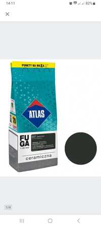 Atlas ceramiczna fuga 037 grafitowy 2kg okazja!!!