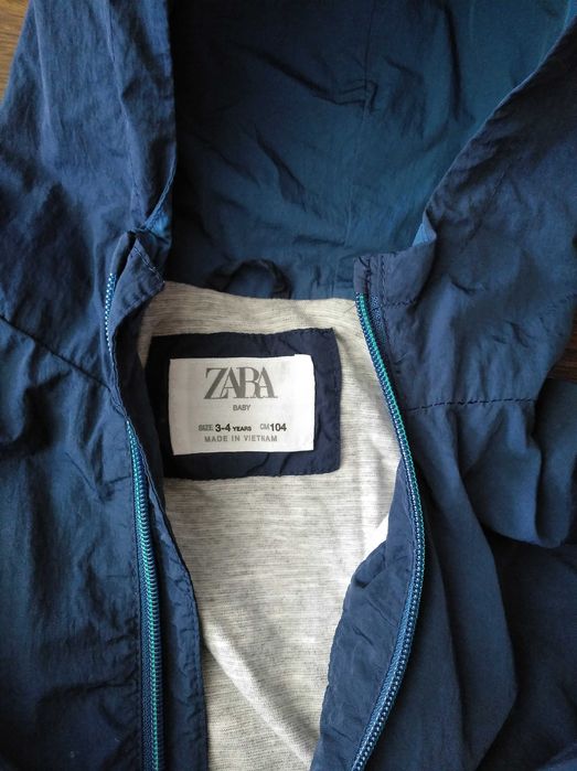 Parka azul de menino -Zara