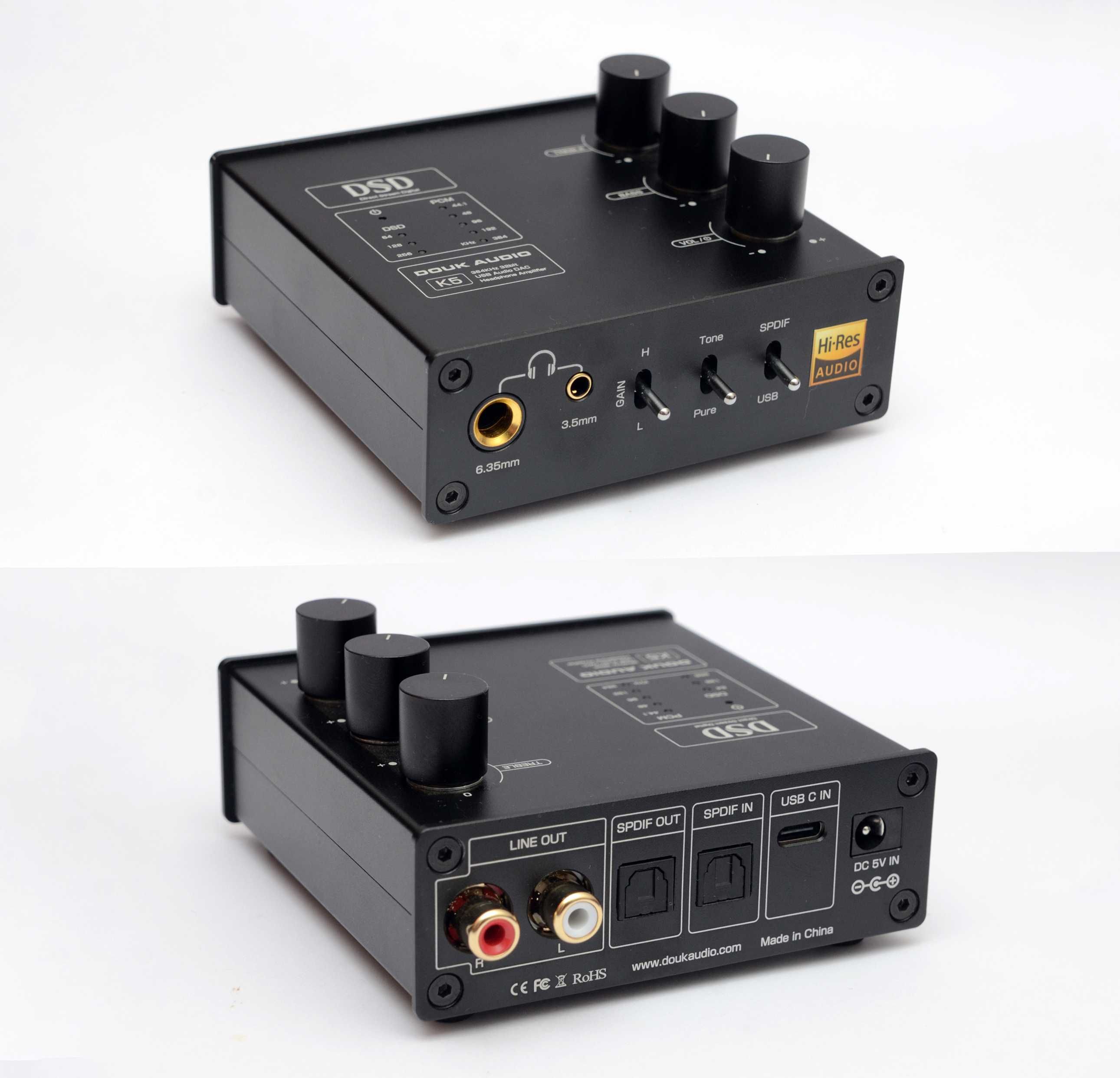 Douk Audio K5 ЦАП с усилителем для наушников на чипе ESS9038Q2M