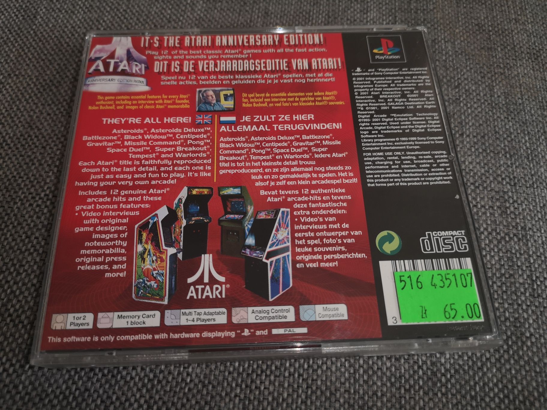 Atari Anniversary PSX PS1 gra ANG (stan kolekcjonerski) SKLEP Ursus