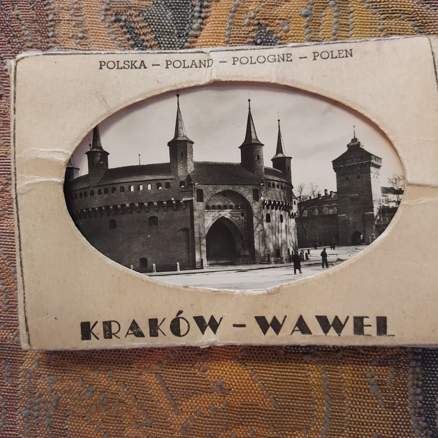 Stare mini zdjęcia,  pocztówka Kraków Wawel 19 szt.