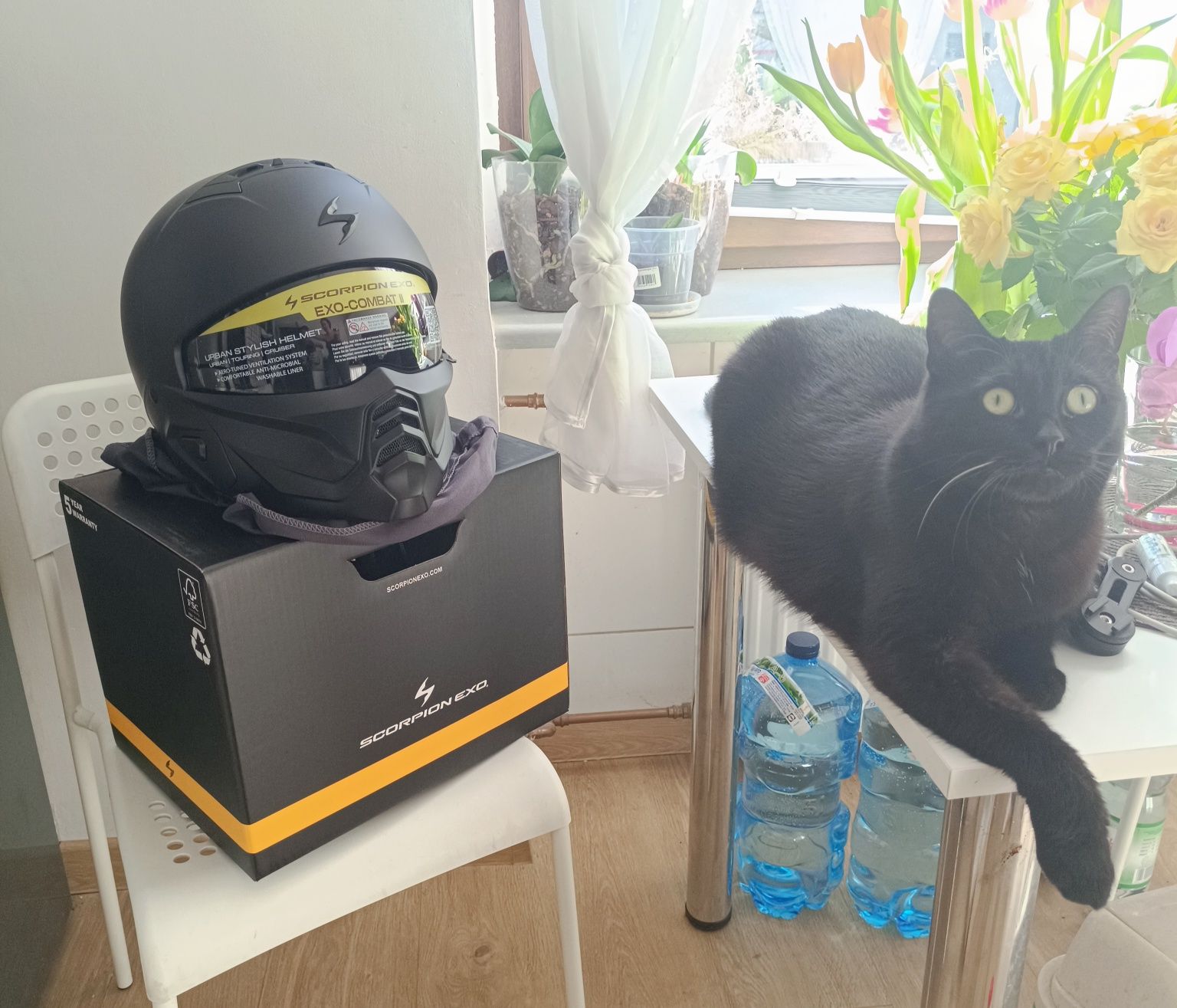 Kask motocyklowy - Scorpion Exo Combat 2 - Rozm. - L