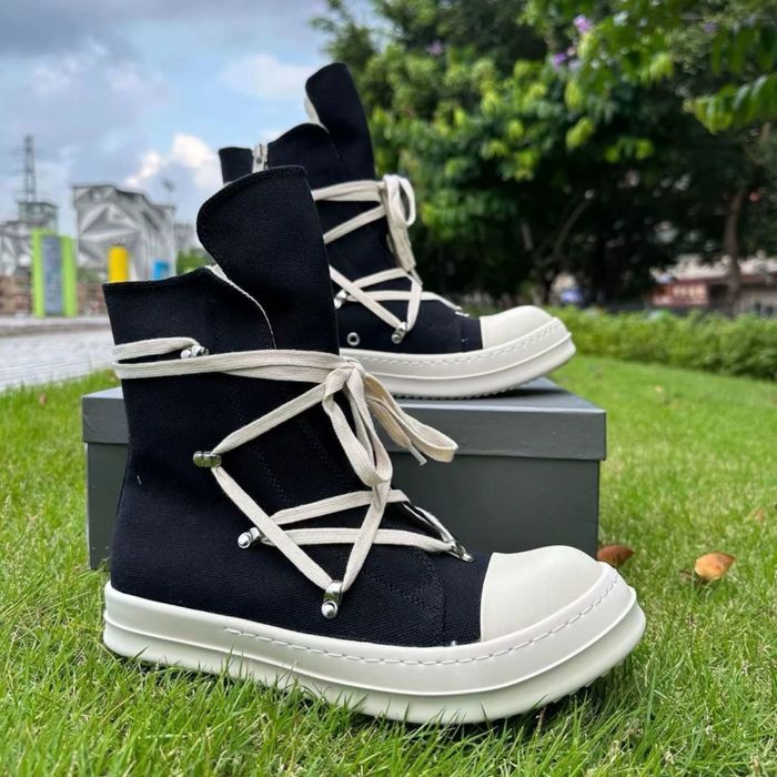 (БЕЗ ПЕРЕДОПЛАТИ)Rick Owens Hexagram Ramones  piк овенс рамонес чорні