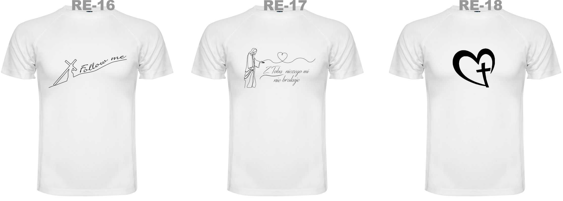 Religijna koszulka męska Bóg Jezus Wiara t-shirt męski rozm. L lub XL