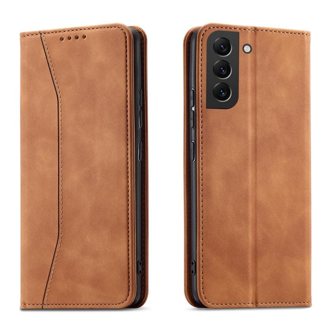 Etui Fancy Braders Case Do Samsung Galaxy S22 Plus Brązowy