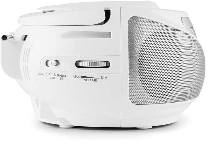 Boombox Radioodtwarzacz USB CD MP3 Groovie biały