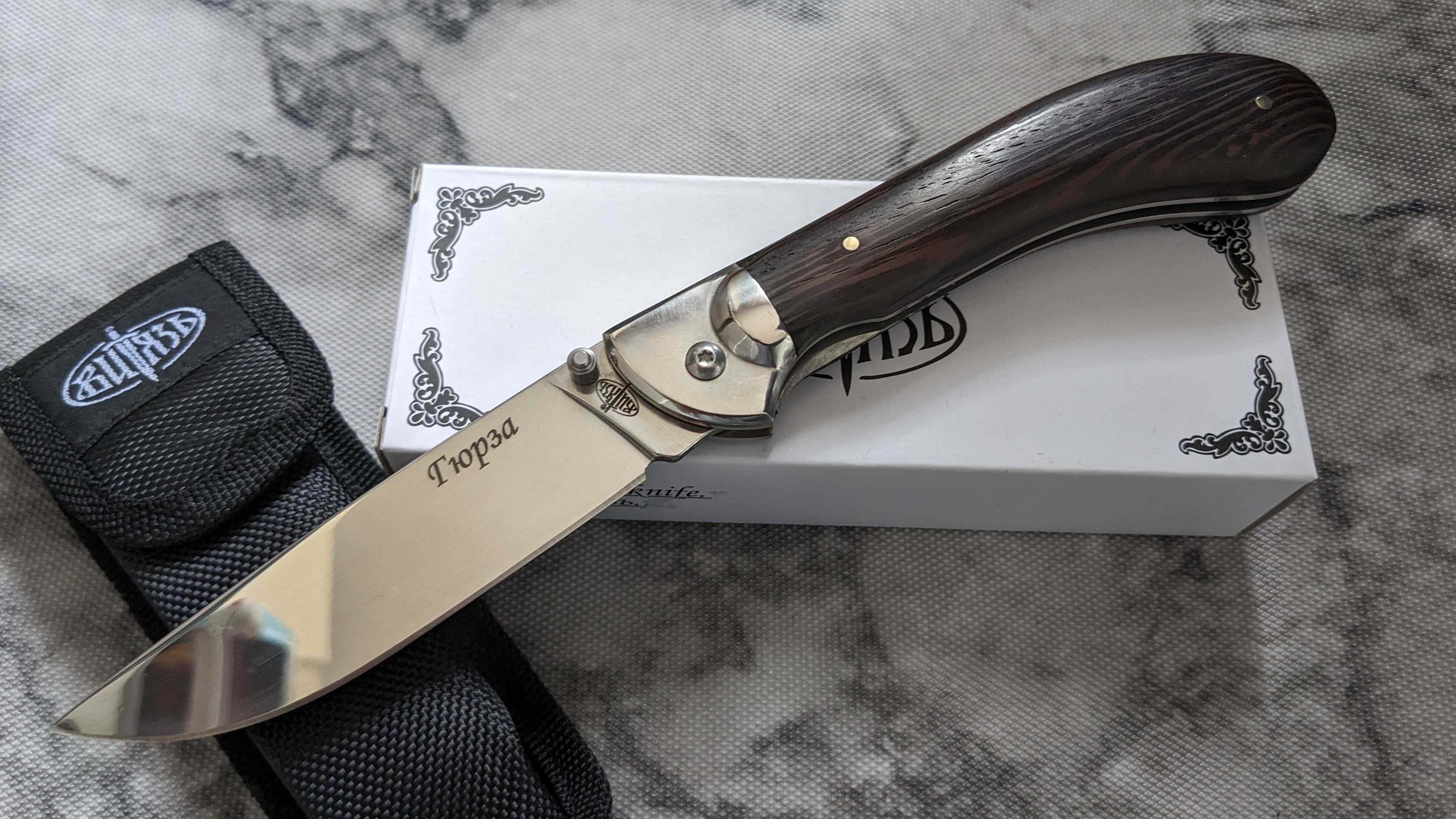 Нож Гюрза,сталь 65Х13,складний мисливський ніж,нож охотничий