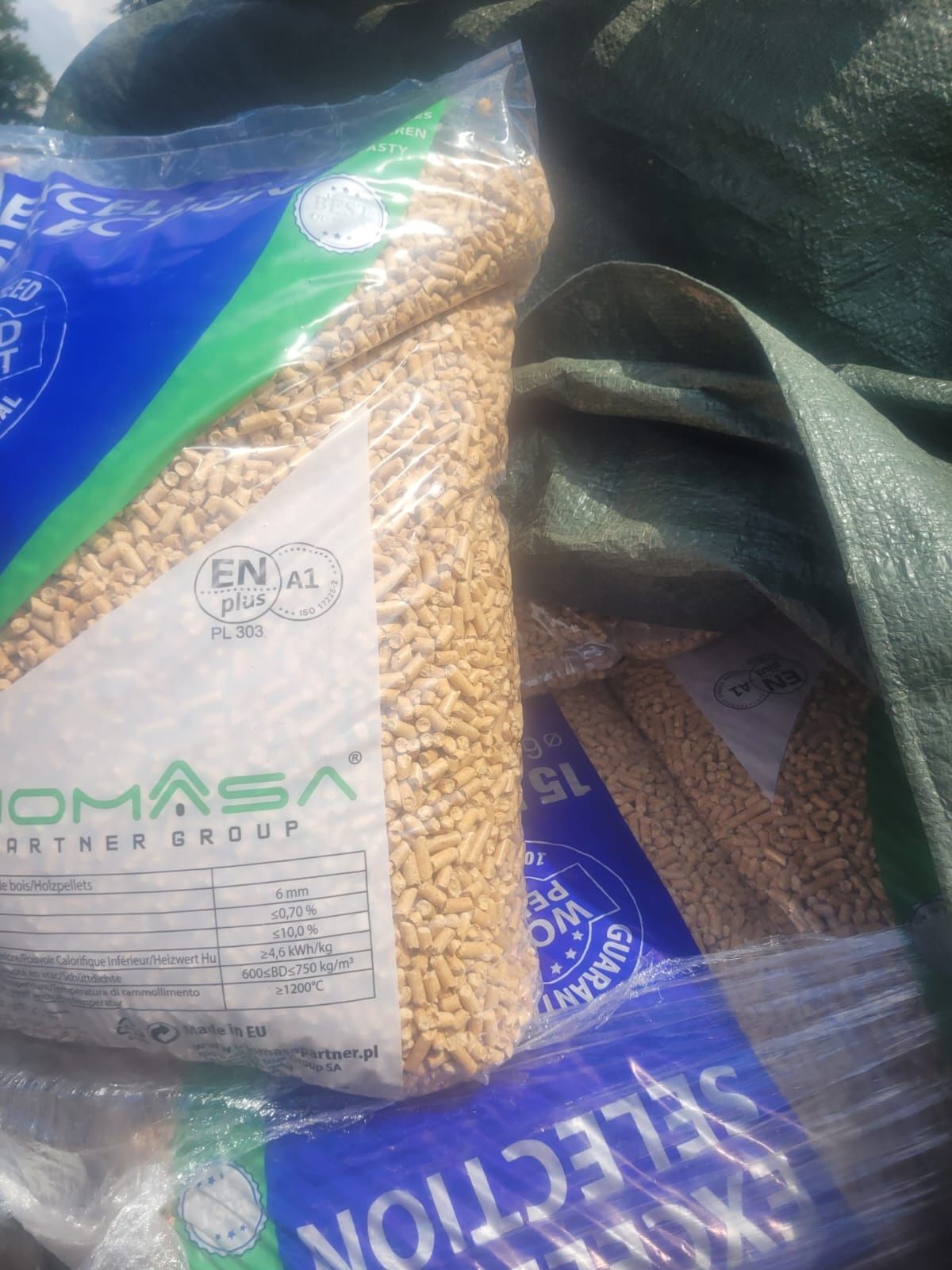 Pellet drzewny Excellent Selection  6 mm A1   975kg - DOSTAWA GRATIS