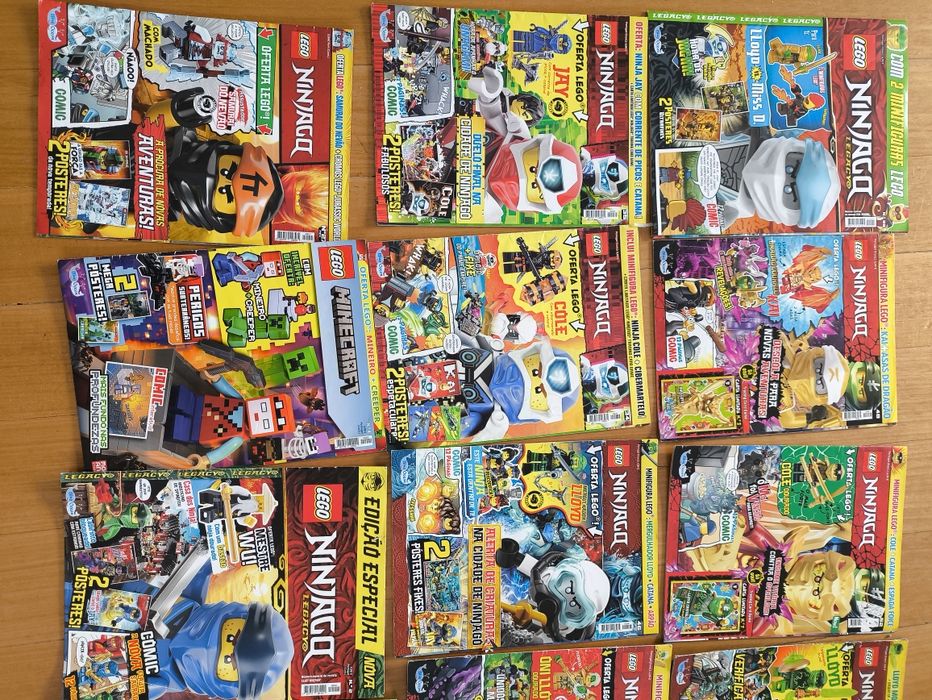 38 Revistas infantis Ninjago, Panda, Lego