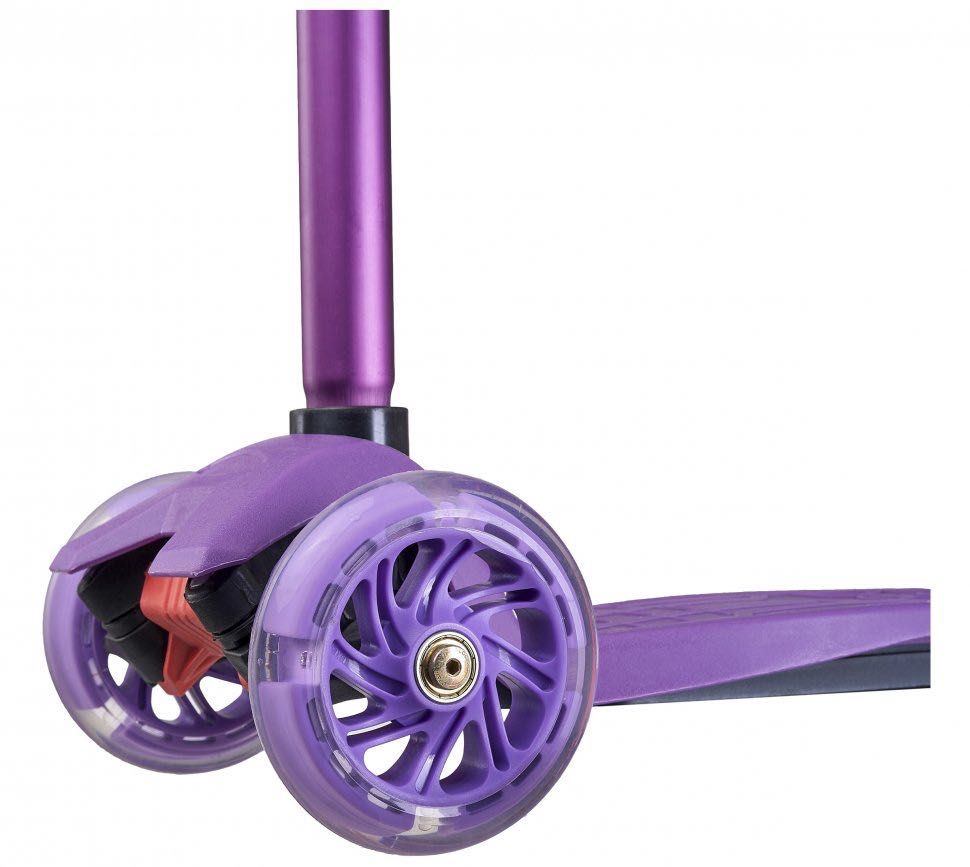 Трехколесный самокат макси Maraton Action maxi однотонный фиолетовый