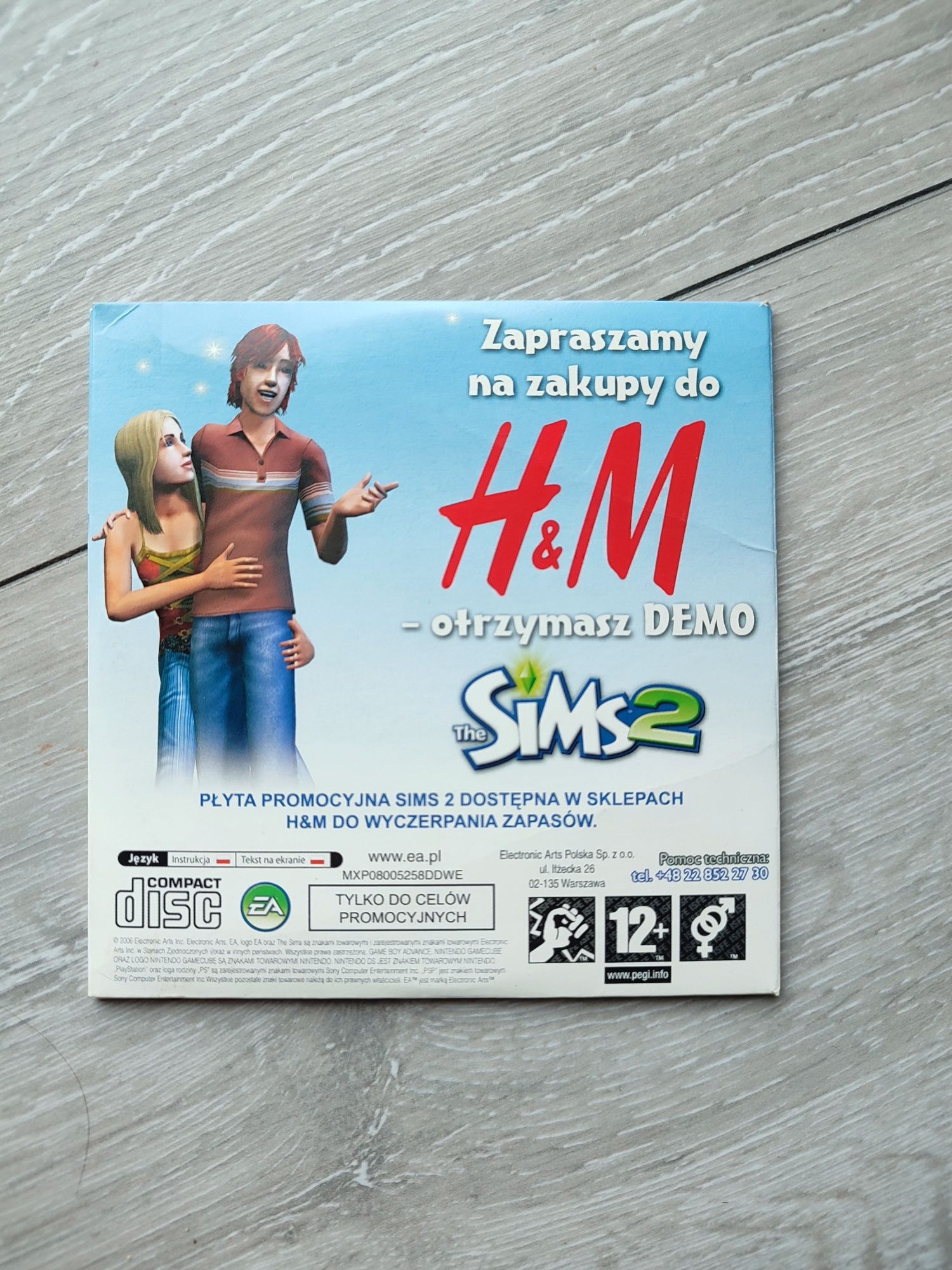 Płyta PC CD-ROM the Sims 2 H&M