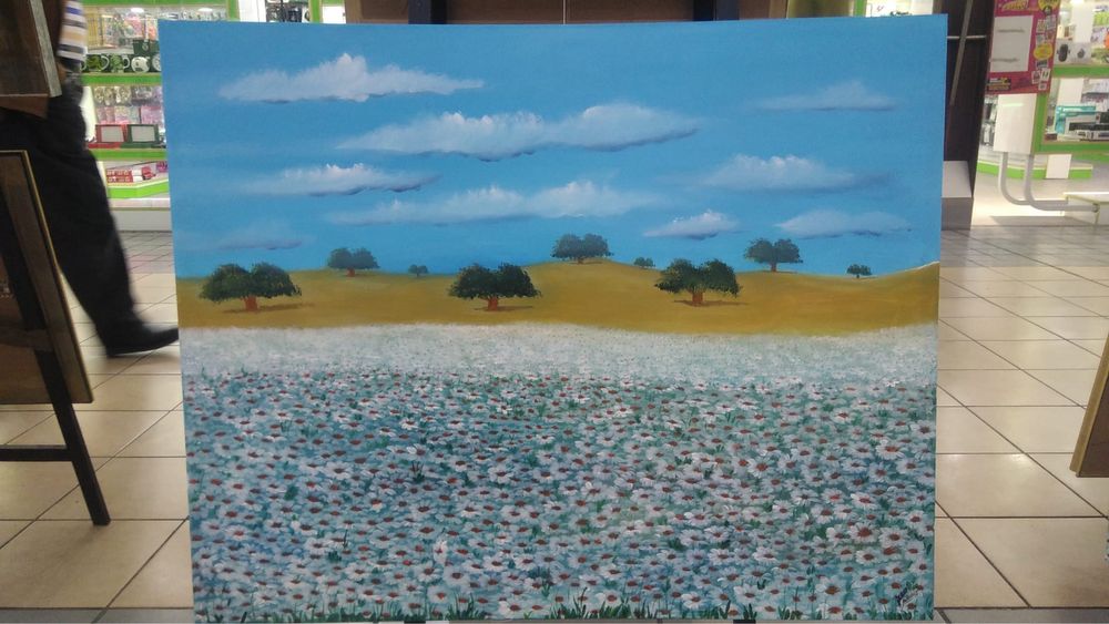 Pintura a óleo NOVA paisagem do Alentejo