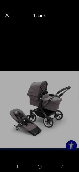 Carinho de bebe cinzento