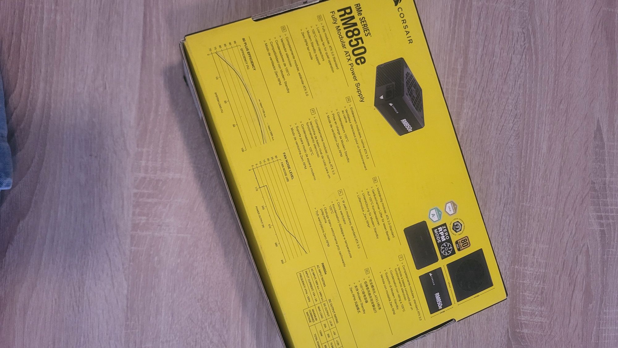 Fonte Corsair RM850e – 850W Gold, Modular, Silenciosa