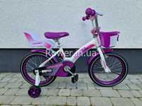 Дитячий велосипед для дівчаток 4-5 років Crosser Kids Bike 3 16" white