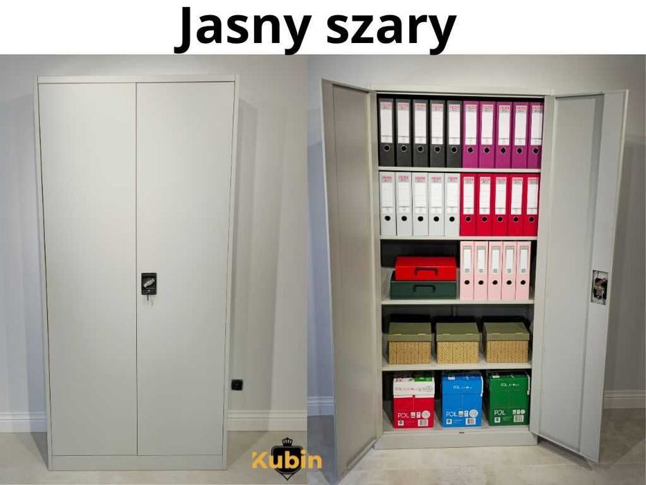 Szafa metalowa do biura warsztatu, garażu, pralni. Duża i solidna.