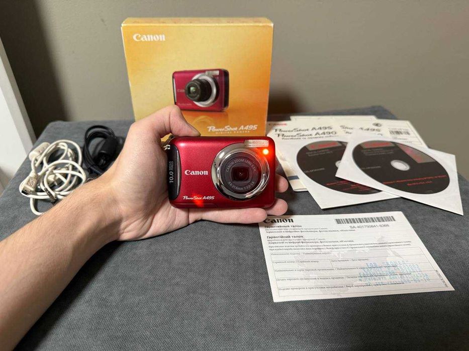 Canon PowerShot A495 Цифровий фотоапарат мильниця ПОВНИЙ КОМПЛЕКТ y2k