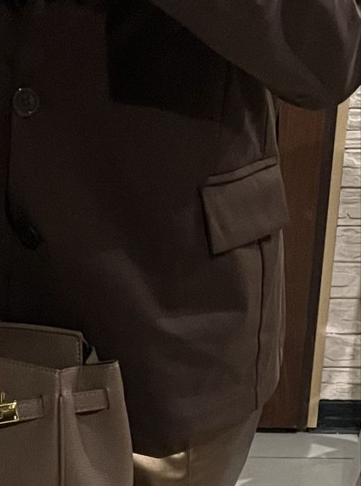 Czekoladowa marynarka over