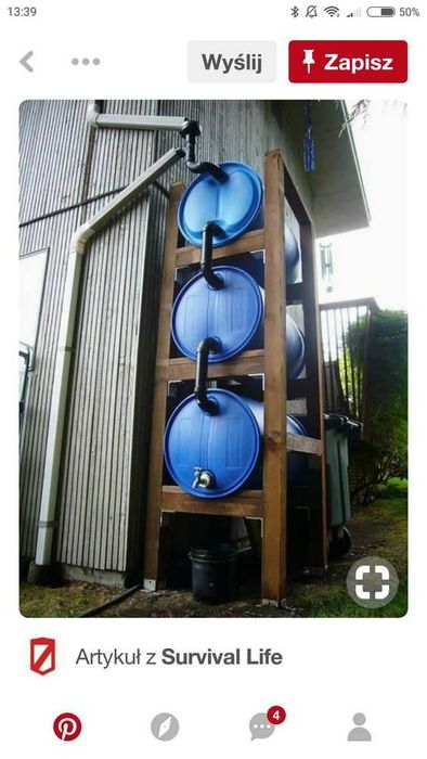 Beczki plastikowe 160l