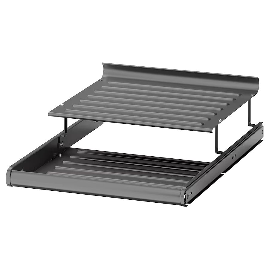 2 Sapateiras extraíveis e varões para roupeiro IKEA.