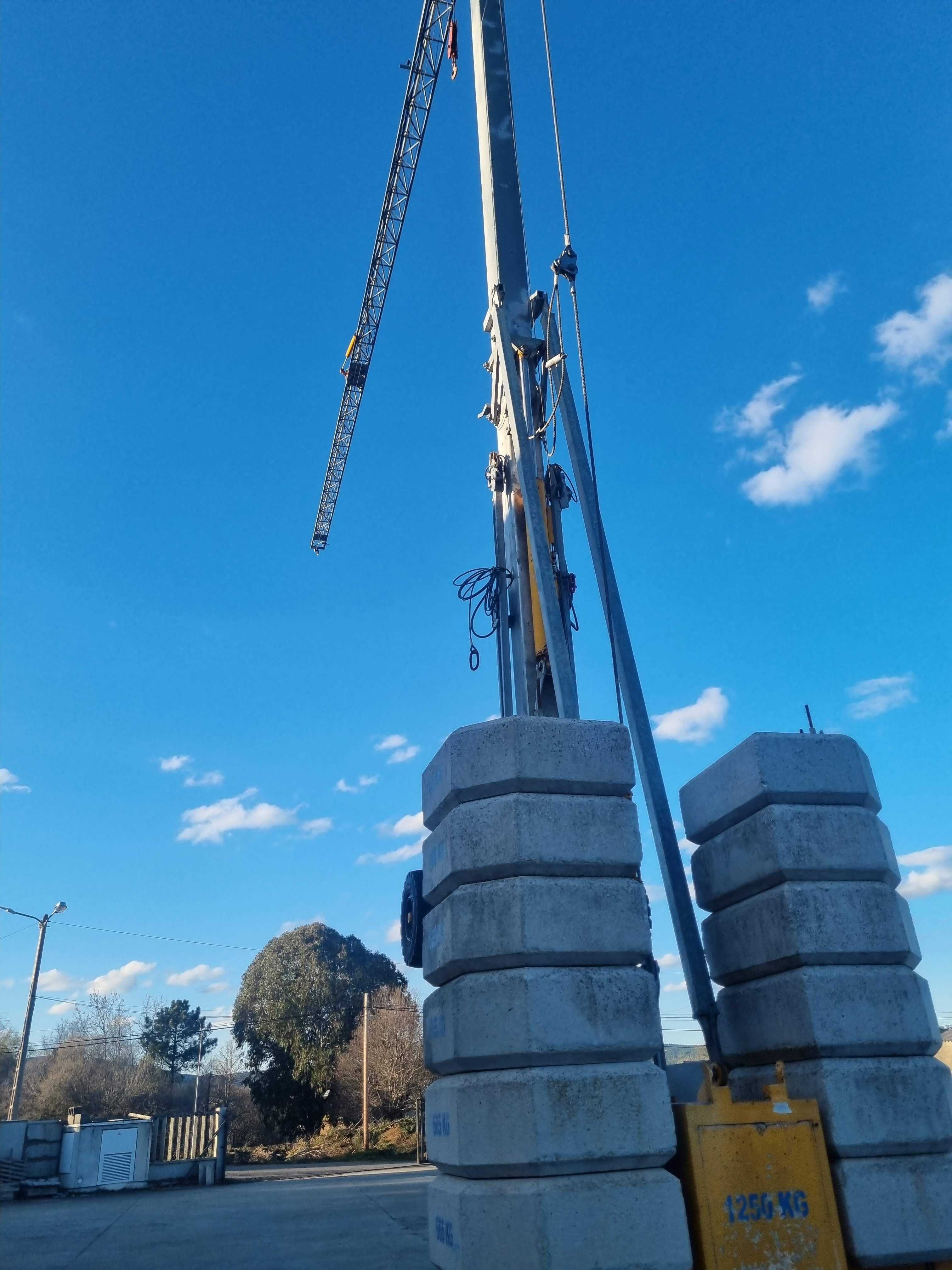 Grua automontante hidráulica de construção