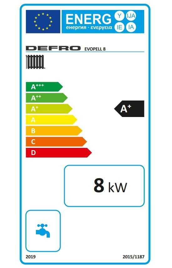 DEFRO Evopell 8 kW kocioł piec na pelet do 100m2  ECODESIGN